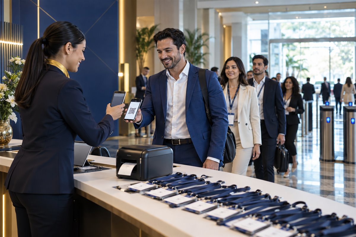 Registro y acceso de asistentes en un congreso